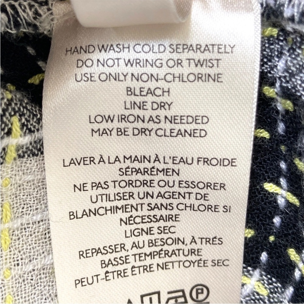 Anthropologie Pilcro Breezy Plaid Button Down Blouse Small - Picture 14 of 16